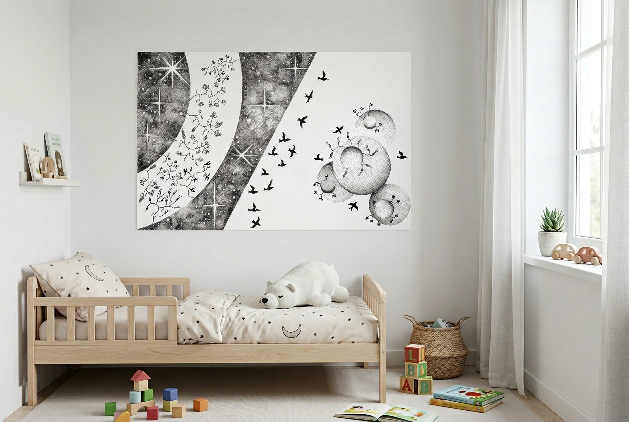 Art dans chambre d'enfant COV'ARTS