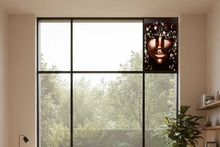 Décoration fenêtre art repositionnable créatif